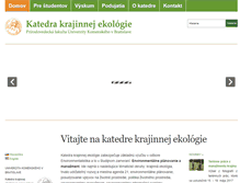 Tablet Screenshot of krajinnaekologia.sk